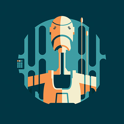 illustration of Star Wars stickers illustration.