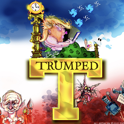 illustration of Trumped the Game gameboard-
Illustration and Design for board game -in process private commission.
Tags:
Political cartoon, board game, game board, game, Caricature’s, Caricatures, editorial, commentary,
sketchy, scribble, gritty, grunge,
Trump, Kellyanne Conway, Kim Jong-un, Don Junior, Eric Trump, Kellyanne Conway,Kellyanne ConwayPutin, Kremlin, fake news, Pence