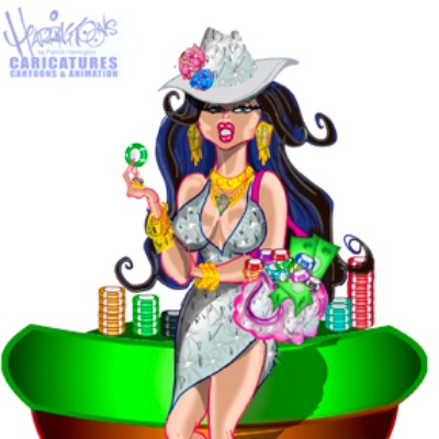 illustration of Lady luck-Illustration, character designs, slot game, gaming etc