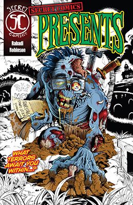 illustration of Variant cover art for SECRET COMICS PRESENTS, a horror anthology comic book