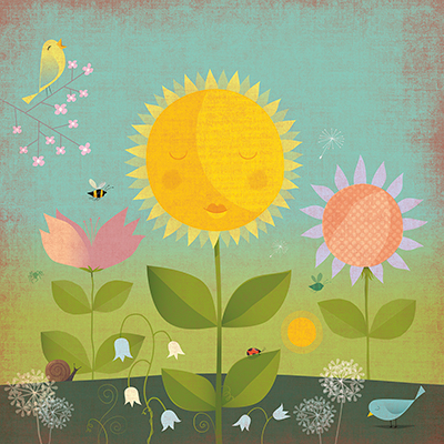 illustration of Spring image for Mendola Artists Calendar