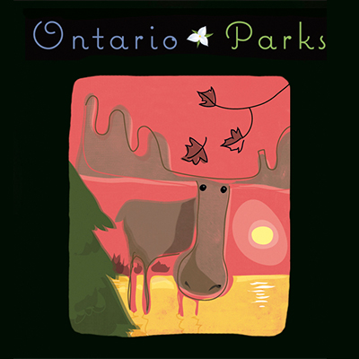 illustration of Ontario Parks T-shirt
