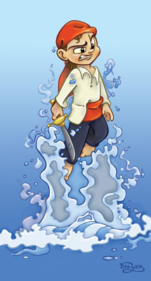 illustration of A character illustration I did as part of a story I developed for disney publishing.