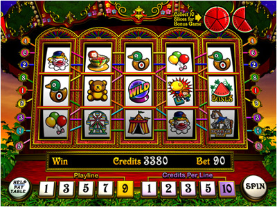 illustration of Fortune Fair Video Slots Game. 3D Modelling & Artwork