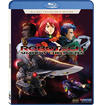 illustration of Cover art of the HD Bluray edition Robotech: The Shadow Chronicles from Funimation Entertainment. Produced by Harmony Gold USA.