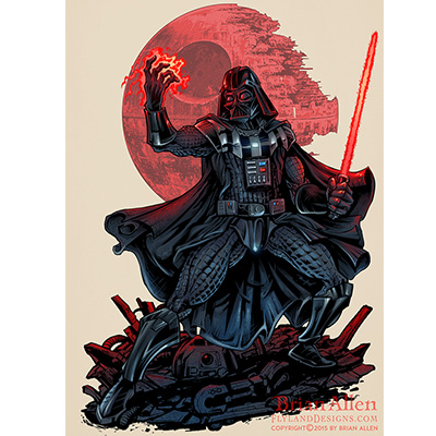 illustration of This Darth Vader illustration I did for fun. 