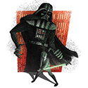 illustration of Commissioned by ThinkGeek and GameStop. Officially licensed T-Shirt artwork promoting release of Episode 9 in the Star Wars saga. Luke Skywalker's shadow cast by his light saber becomes his imposing father, Darth Vader, showing the conflict both within and without. 

starwars, darth vader, disney, LucasFilm, battle, space, sci-fi, pop, culture, movie, film, legend, nerd, magic, gritty, retro, villain, hero, illustrator, illustration, housebear, force, famous, sword, adventure