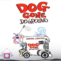 illustration of Doggone-Dogpound-Illustration, character designs, background art and assets for mobile game ipad app in development.