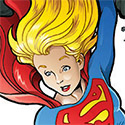 illustration of DC Comics' character, Supergirl, saving the day!