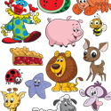 illustration of Spot illustrations from a series of simple puzzles for preschoolers.