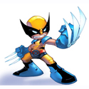 illustration of Cartoon Wolverine (Xmen)