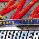 illustration of “World Destruction League” logo design for The 3DO Company.