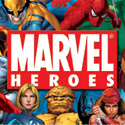 illustration of “Marvel Heroes” package design system development for Marvel Entertainment, Inc. This package design system established the standards for the retail packaging for all “Marvel Heroes” licensed products.
