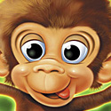 illustration of Game box illustration and character creation for the game Monkeying Around.