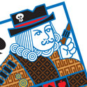 illustration of Texas Hold'em card game design (party favor pack), illustrations, pattern, logo design