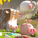 illustration of Farm Run game box